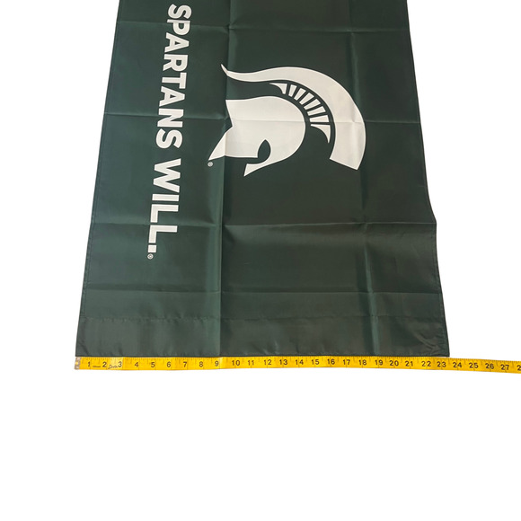 Michigan State Spartans Will Flag Banner 36x23 - Picture 3 of 4